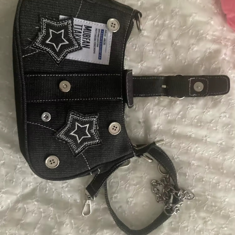 Black Denim Women's Bag